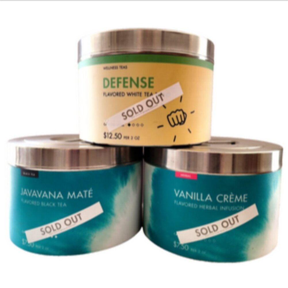 RARE Teavana Tea Wall Store Display Tins Collectible Discontinued